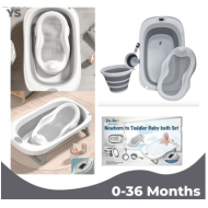 4pce Foldable Baby Bath Set