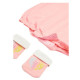 Levi's heart romper and bootie set pink 