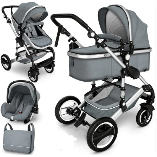 Belecoo Q3 Silver Series 3 in 1 Travel System