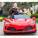 Ferrari styled kids ride on car