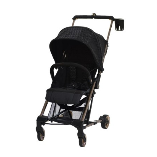 Chelino Zippy Stroller Black and Mat Pearl Gun Metal 