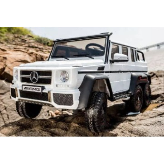 MERCEDES G63 6 X 6 KIDS ELECTRIC RIDE ON CAR WHITE