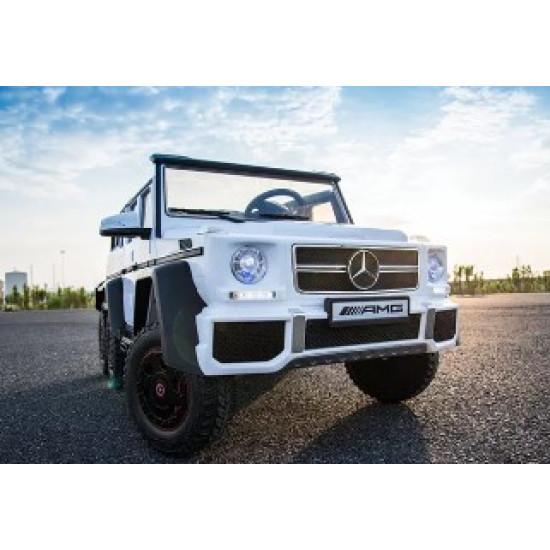 MERCEDES G63 6 X 6 KIDS ELECTRIC RIDE ON CAR WHITE
