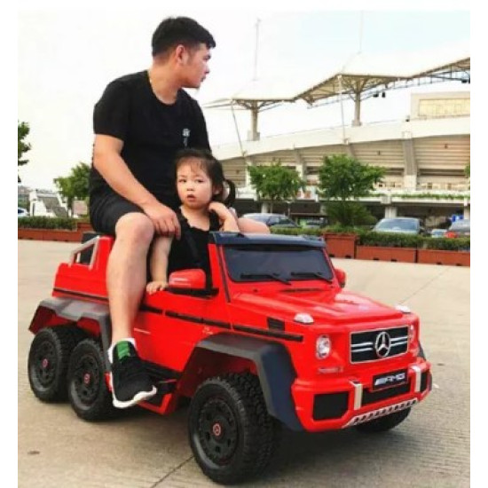 MERCEDES G63 6 X 6 KIDS ELECTRIC RIDE ON CAR RED