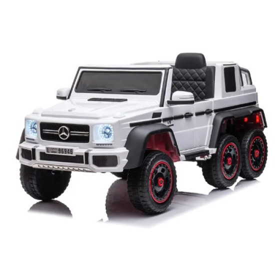 MERCEDES G63 6 X 6 KIDS ELECTRIC RIDE ON CAR WHITE