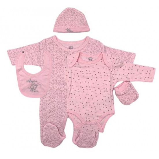 Mothers Choice Quilted Baby 5 Piece Starter Pack – Dream Big Little One Pink