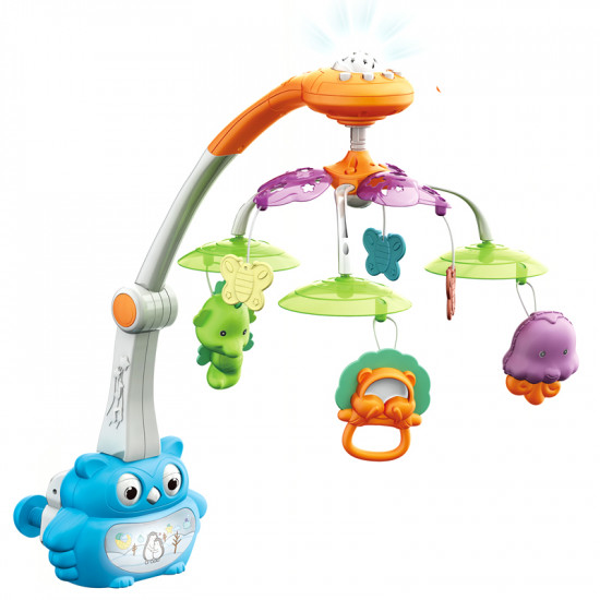 Owl Projector Baby Bed Bell Mobile