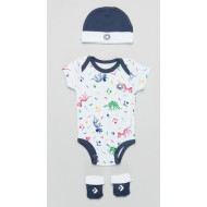 Converse dino 3-piece box set 0-6M