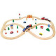 Viga Wooden Train Set with accessories 