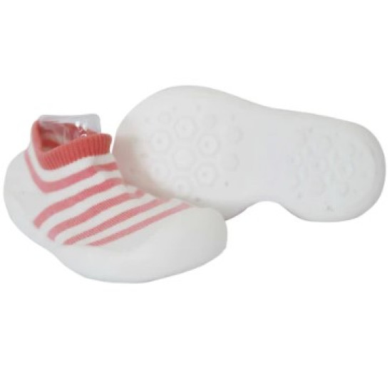 Snuggletime Snug-On Shoes Pink Stripe