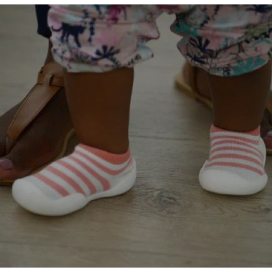 Snuggletime Snug-On Shoes Pink Stripe